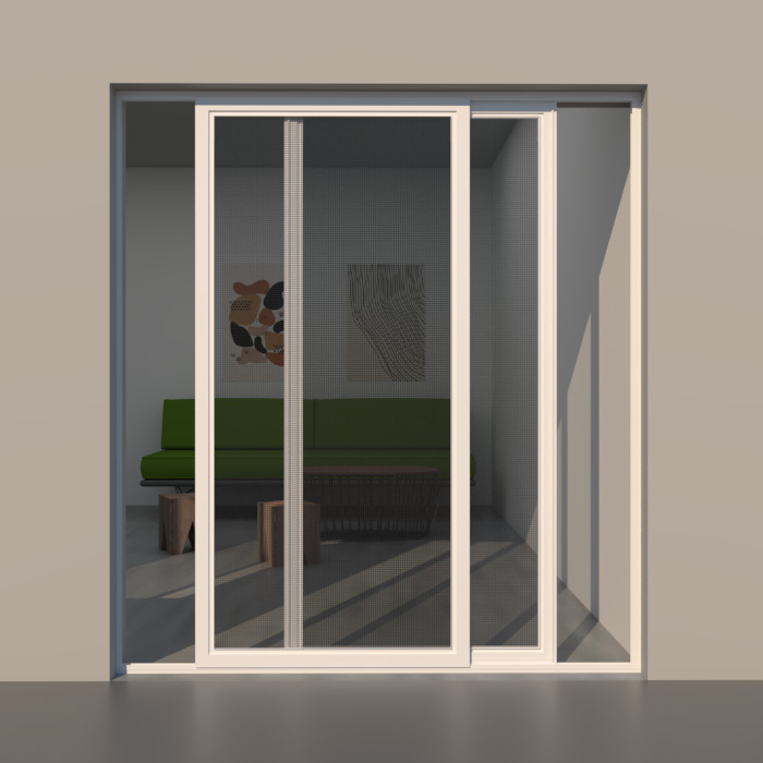 sl320 Επάλλη μπαλκονόπορτα ΜΗ θερμοδιακοπτόμενη Aluminco(1,50 Χ 2,10)